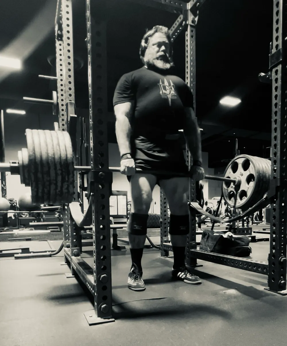 Tommy Richardson performing a deadlift in a current training session